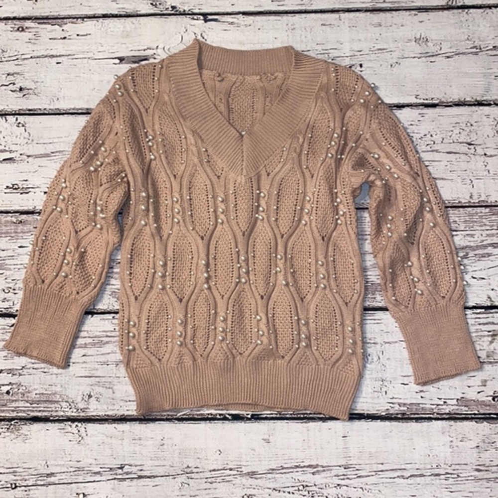 NWT Mauve pearl sweater